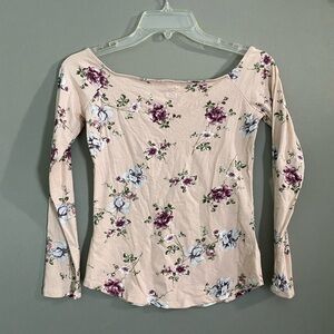 Floral Long Sleeve Women's Top